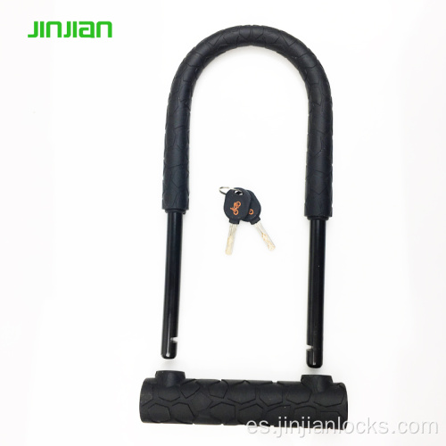 Long U Lock de motocicleta de bloqueo de bicicleta de grilletes